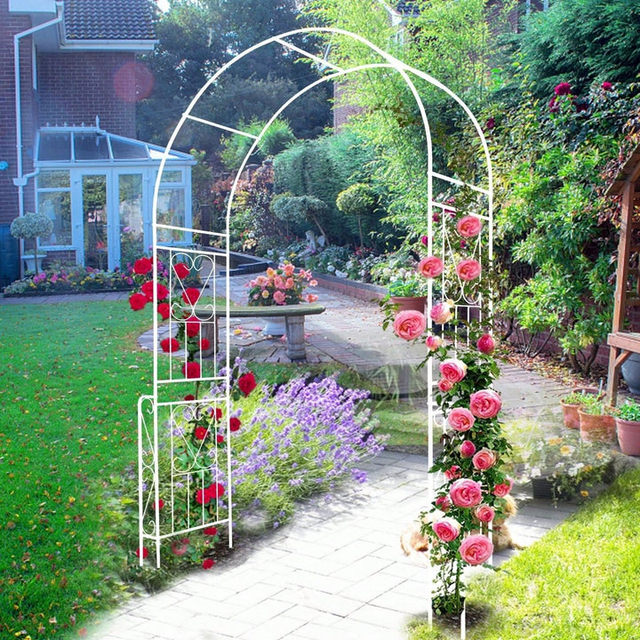 Versatile Garden Arch Trellis Easy Assembly, Rust-Resistant Design For Climbing Plants And Events Image 2