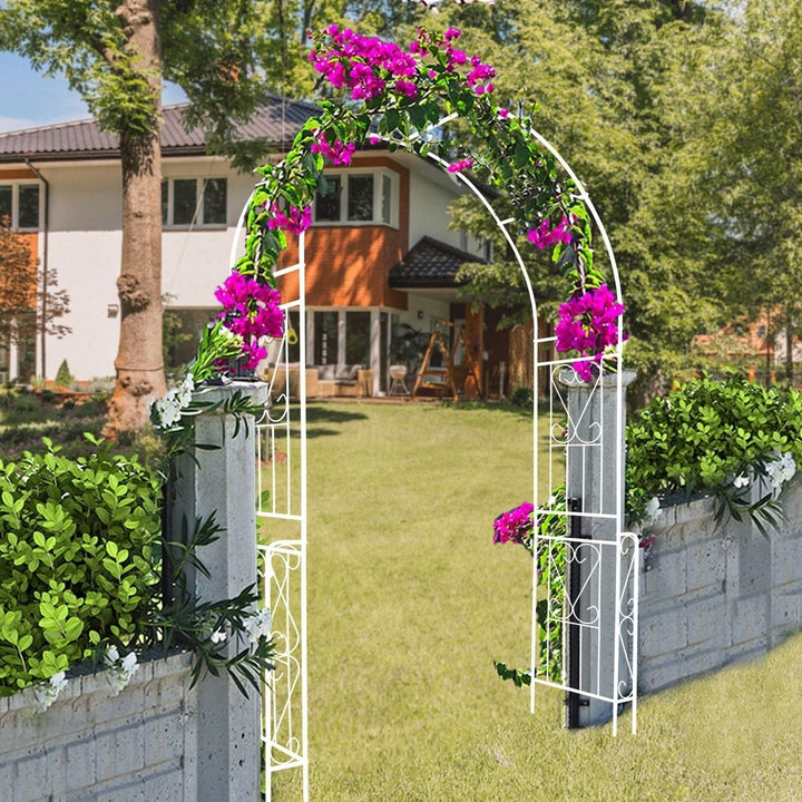 Versatile Garden Arch Trellis Easy Assembly, Rust-Resistant Design For Climbing Plants And Events Image 3