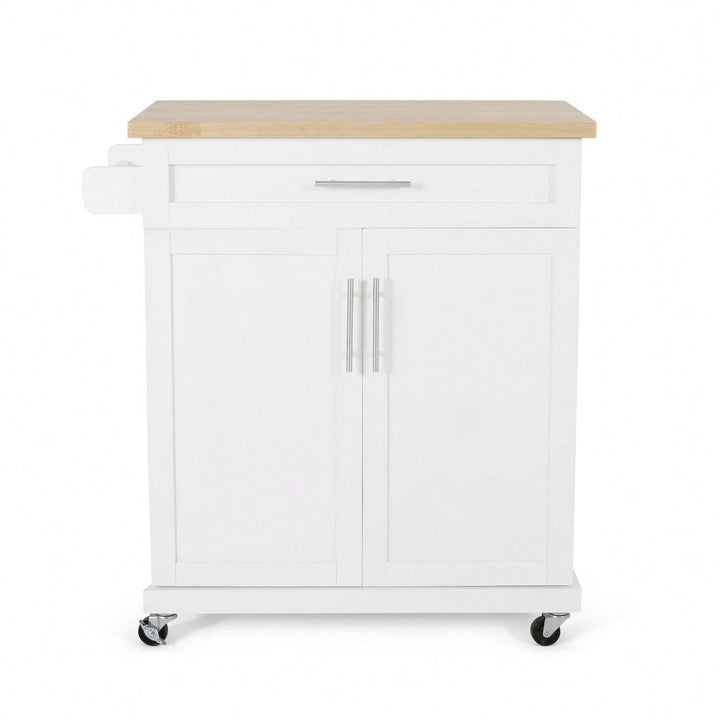 Versatile Kitchen Cart With Ample Storage And Stylish Design For Easy Meal Prep And Organization Image 1