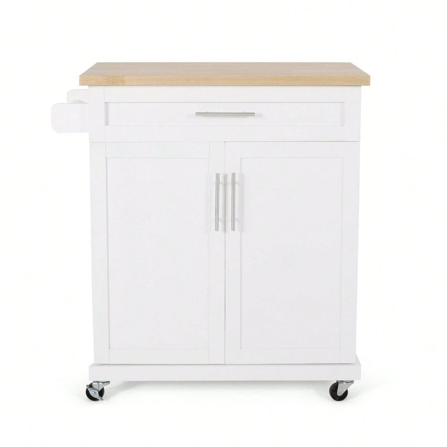 Versatile Kitchen Cart With Ample Storage And Stylish Design For Easy Meal Prep And Organization Image 1