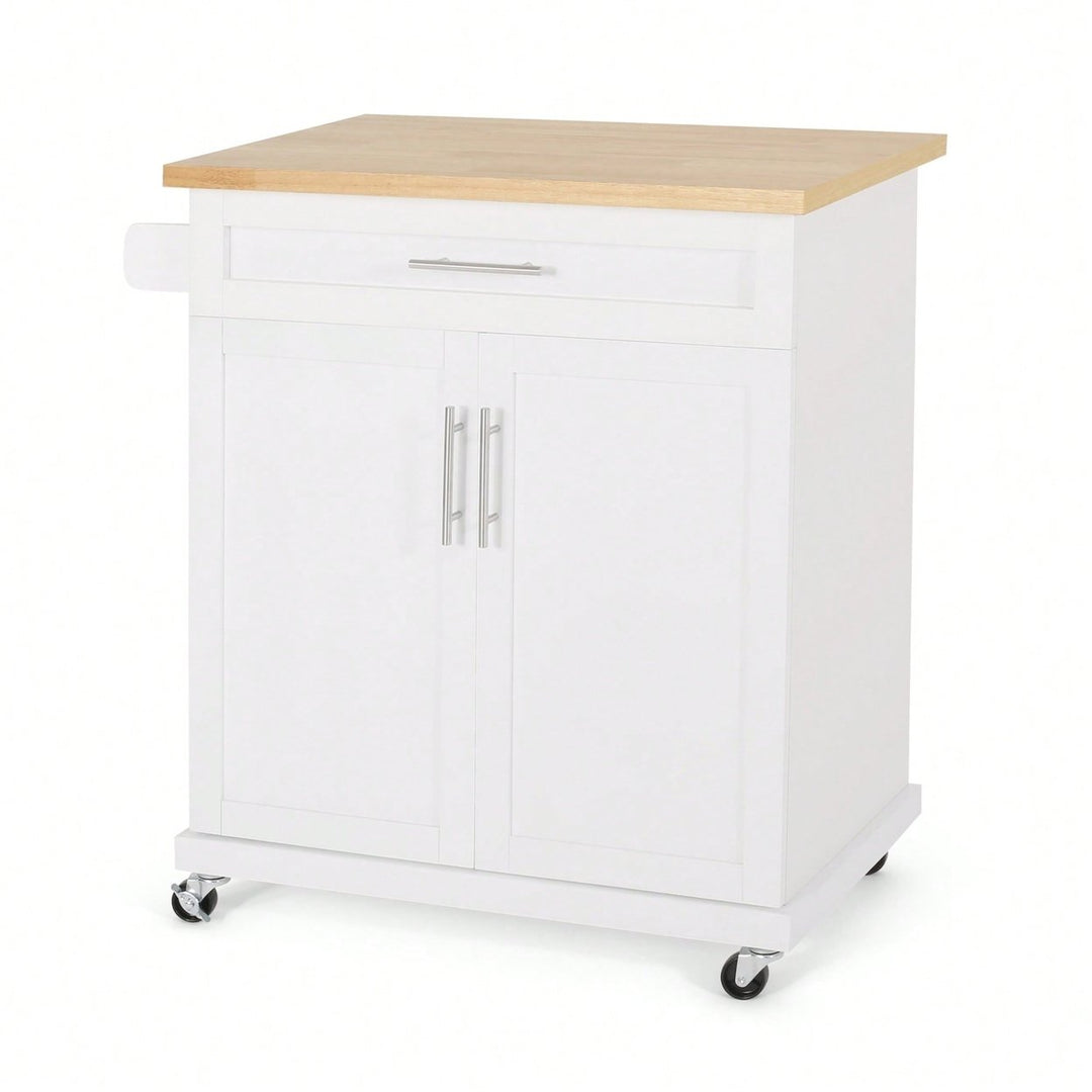 Versatile Kitchen Cart With Ample Storage And Stylish Design For Easy Meal Prep And Organization Image 2