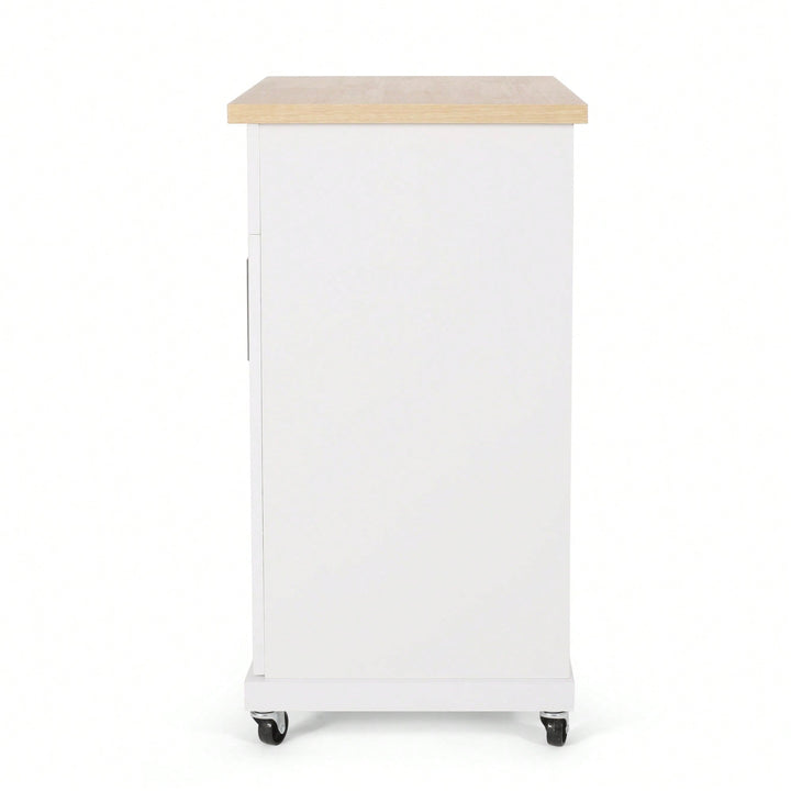 Versatile Kitchen Cart With Ample Storage And Stylish Design For Easy Meal Prep And Organization Image 4