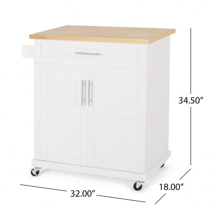 Versatile Kitchen Cart With Ample Storage And Stylish Design For Easy Meal Prep And Organization Image 5