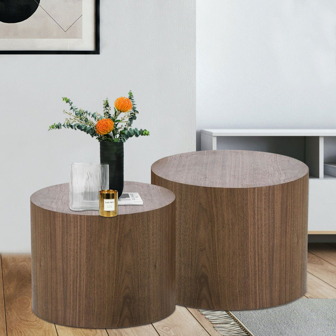 Versatile MDF Side Table with Ash, Oak, or Walnut Veneer - Coffee Table, End Table, Ottoman - Stylish Home D cor Image 3