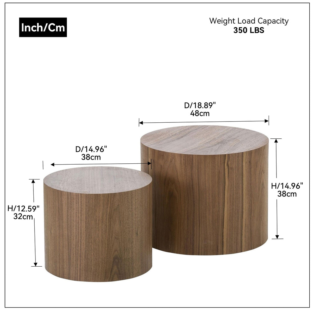 Versatile MDF Side Table with Ash, Oak, or Walnut Veneer - Coffee Table, End Table, Ottoman - Stylish Home D cor Image 4