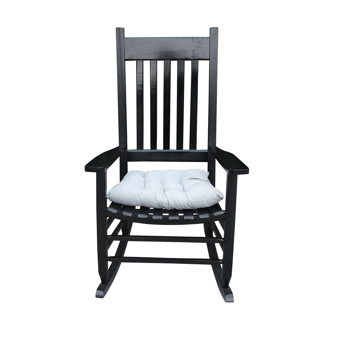 Wooden Porch Rocker Chair Black Without Mat Image 2