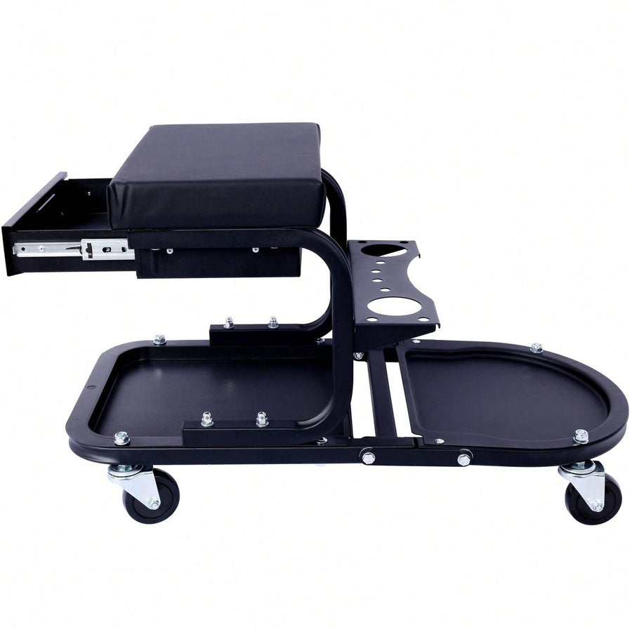 Versatile Rolling Detailing and Utility Cart For Cars, Trucks, SUVs, RVs, Home, Garden, Garage and More - Sleek Black Image 1