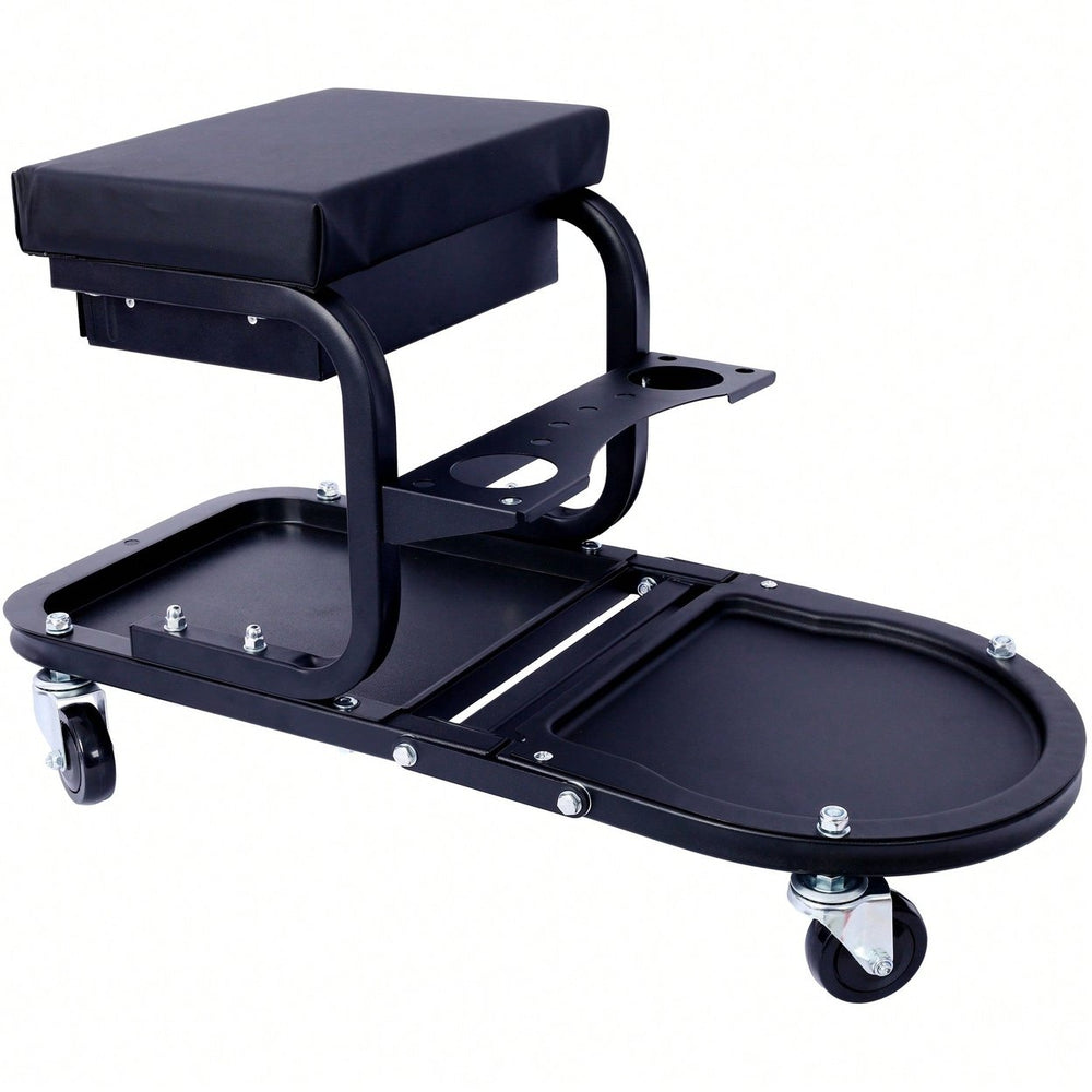 Versatile Rolling Detailing and Utility Cart For Cars, Trucks, SUVs, RVs, Home, Garden, Garage and More - Sleek Black Image 2