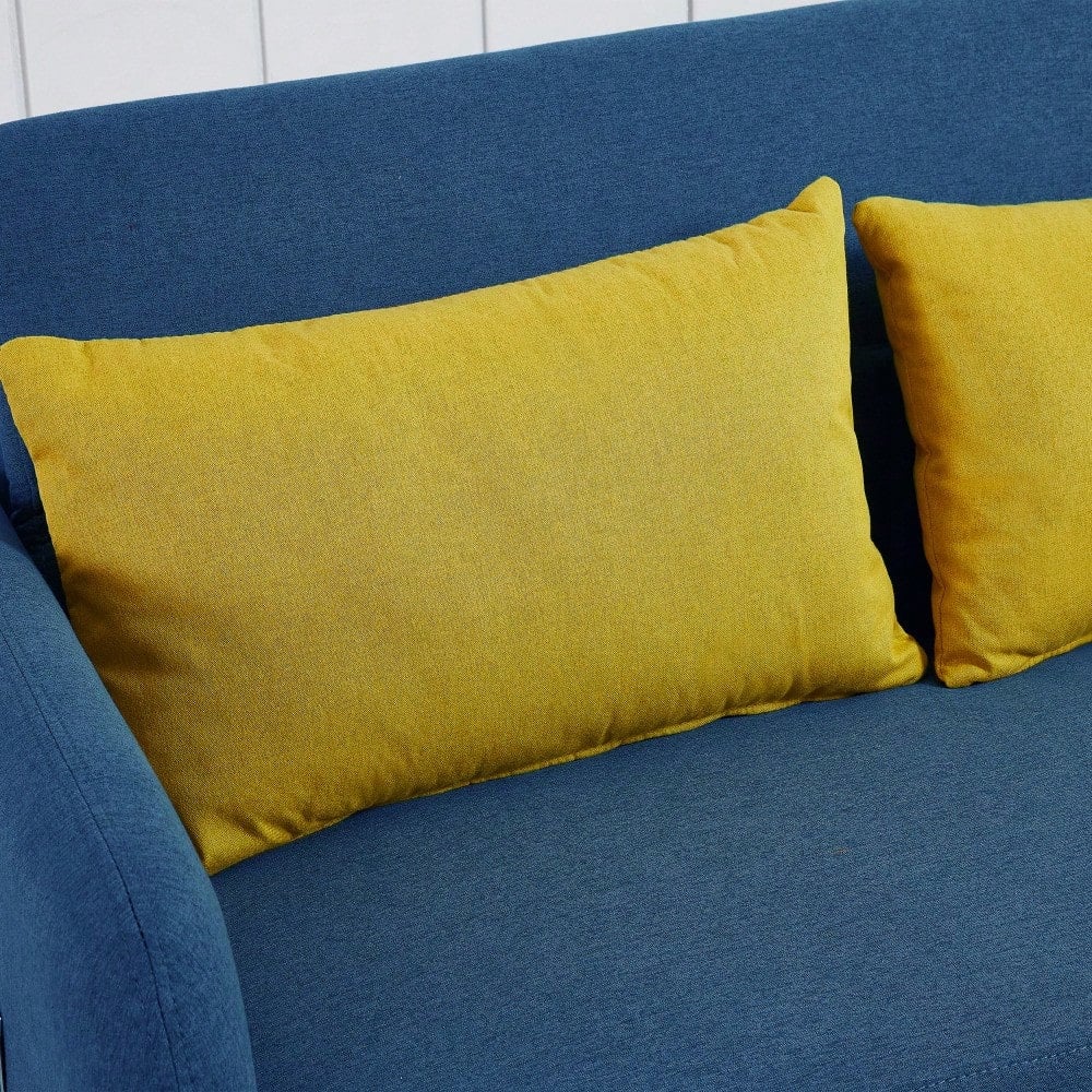 Transform Your Space With A Stylish Blue Fabric Sofa Bed  Versatile And Comfortable For Modern Living Image 9