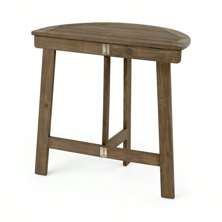 Westmont Half-Round Bistro Table, Grey Image 2