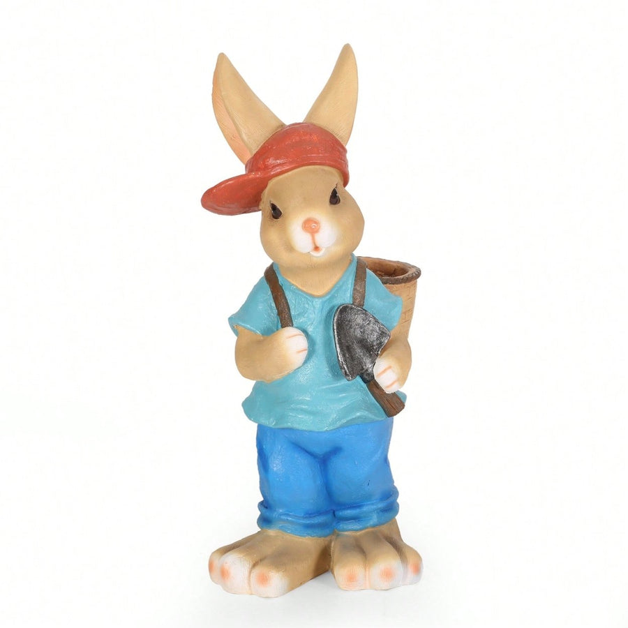 Whimsical Friendly Rabbit Planter For Indoor And Outdoor Decor Image 1