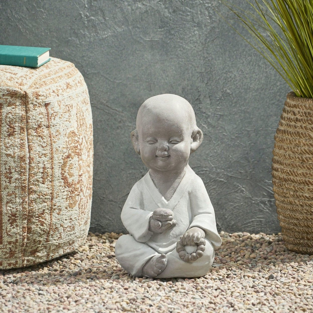 Whimsical Outdoor Monk Statue For Garden Decor And Tranquil Spaces Image 10