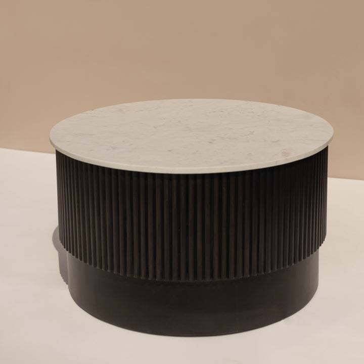 Enzo Coffee Table- Black Base/Marble Top Image 3