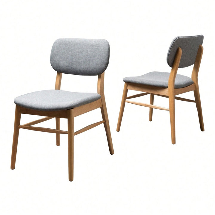 Elegant Set Of 2 Modern Dining Chairs For Home And Office Use Image 1