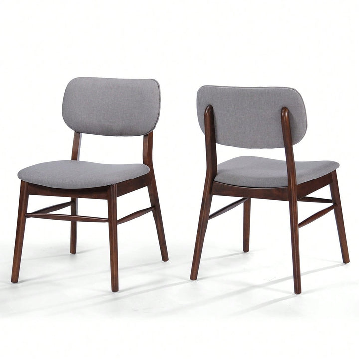 Elegant Set Of 2 Modern Dining Chairs For Home And Office Use Image 2