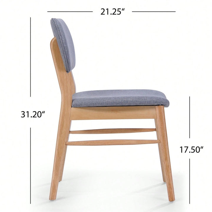 Elegant Set Of 2 Modern Dining Chairs For Home And Office Use Image 12