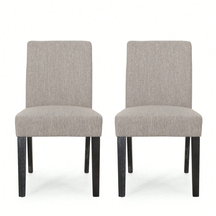 Set Of 2, Elegant Upholstered Dining Chair With Modern Design And Sturdy Frame Image 1