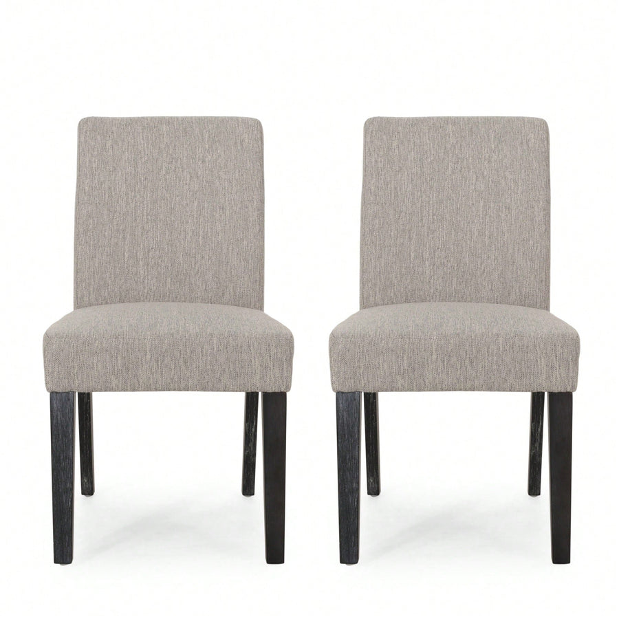 Set Of 2, Elegant Upholstered Dining Chair With Modern Design And Sturdy Frame Image 1