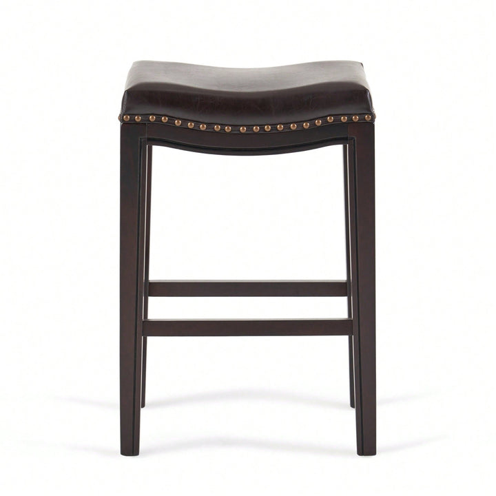 Set Of 2 Stylish Studded Counter Stools For Modern Image 7