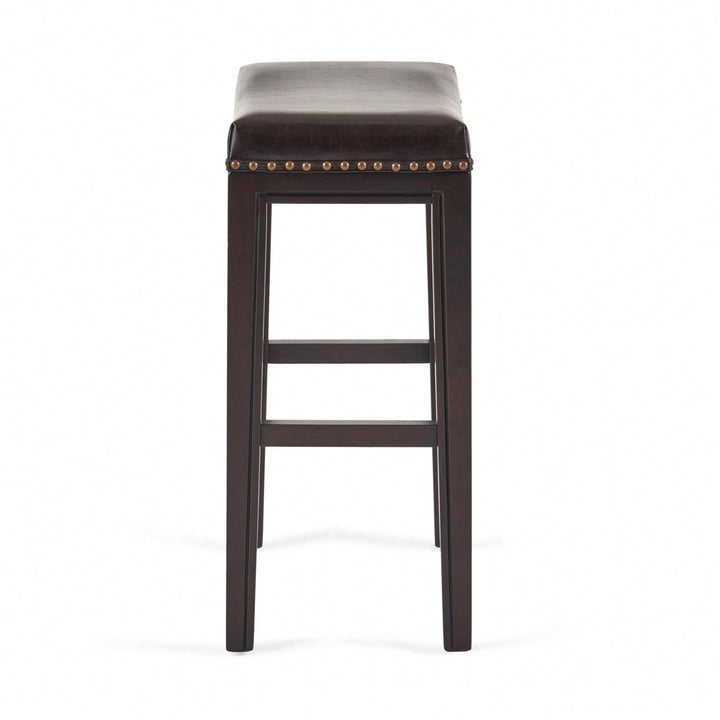 Set Of 2 Stylish Studded Counter Stools For Modern Image 10