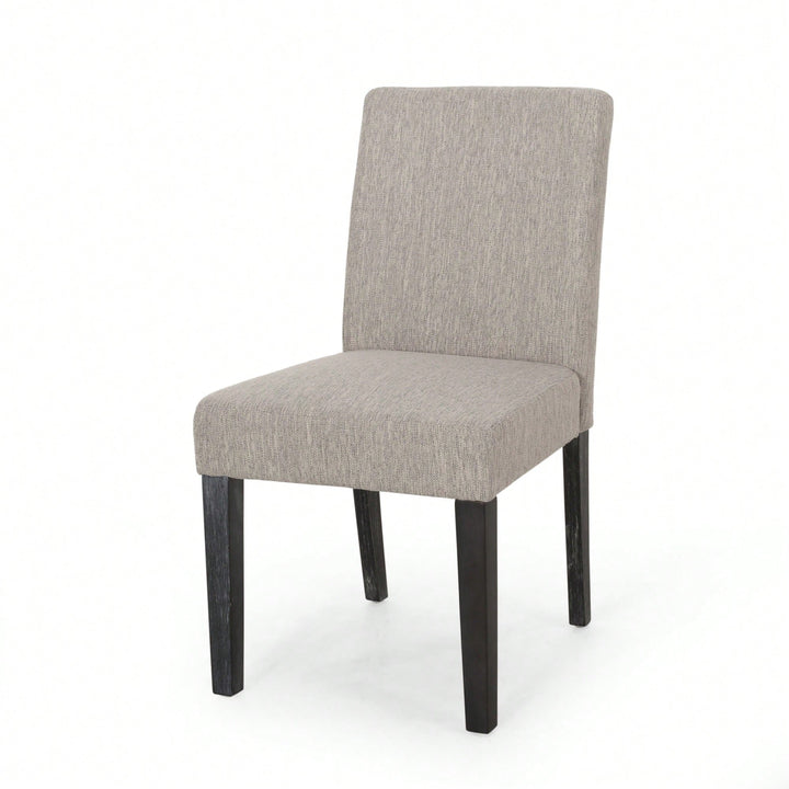 Set Of 2, Elegant Upholstered Dining Chair With Modern Design And Sturdy Frame Image 6