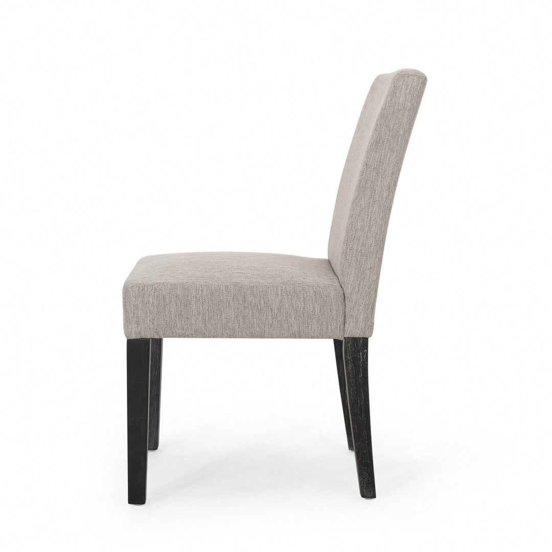 Set Of 2, Elegant Upholstered Dining Chair With Modern Design And Sturdy Frame Image 8