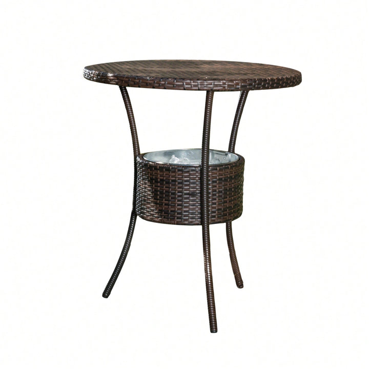 Stylish Rattan Counter Table For Modern Dining Spaces Image 1