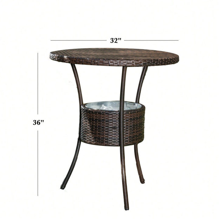 Stylish Rattan Counter Table For Modern Dining Spaces Image 6