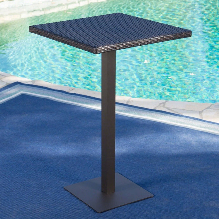 26 Inch Square Outdoor Bar Table For Patio And Garden Use Image 8