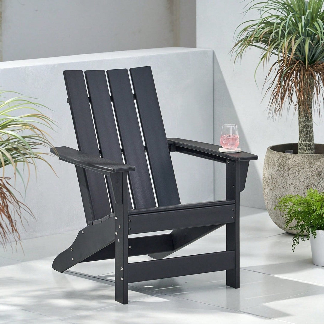 Comfortable Outdoor Adirondack Chair For Relaxing In Your Garden Or Patio Image 9