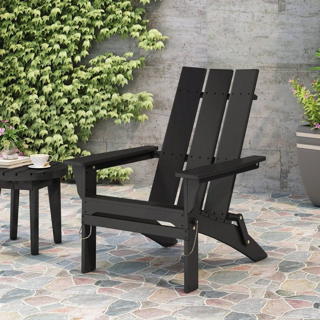 Comfortable Foldable Adirondack Chair For Outdoor Relaxation And Stylish Patio Seating Image 10