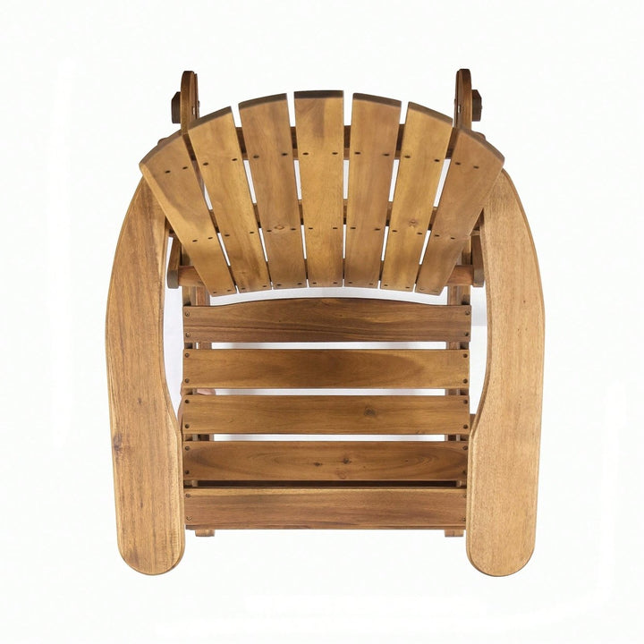 Comfortable Outdoor Adirondack Rocking Chair For Relaxation And Leisure Image 4