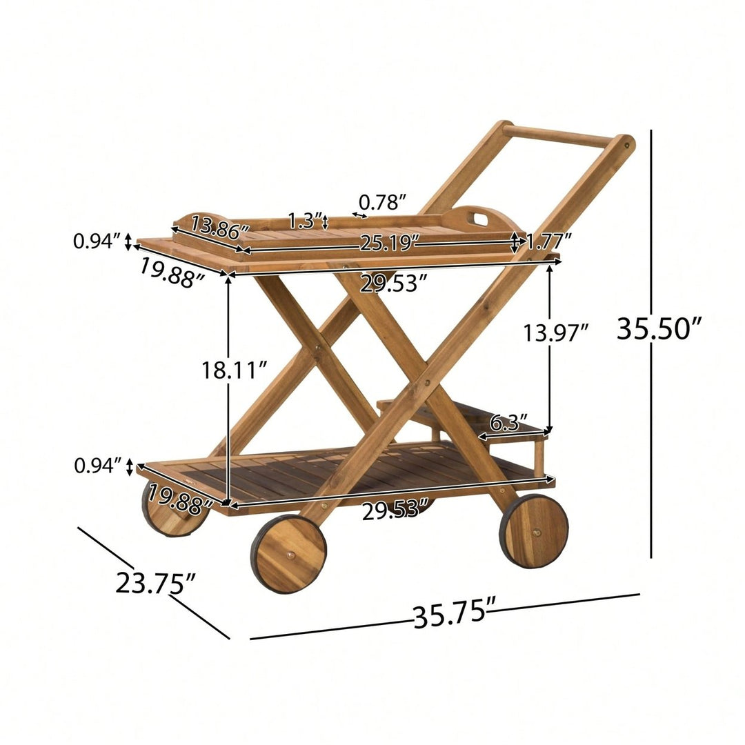 Elegant Gold Bar Cart With Glass Shelves And Wheels For Entertaining Image 8