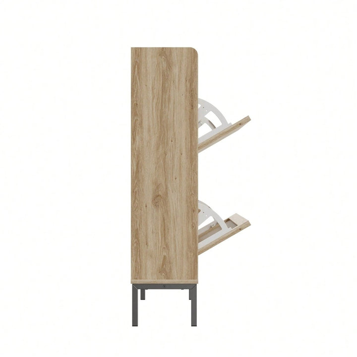 Multi-Layer Modern Minimalist Shoe Cabinet Storage Rack For Entryway Organization Image 6