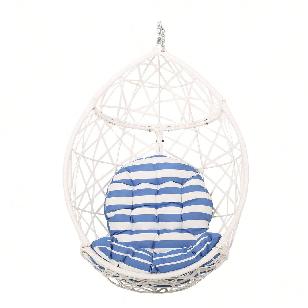 Stylish Indoor Outdoor Hanging Egg Chair With Cushion For Relaxation And Comfort Image 1