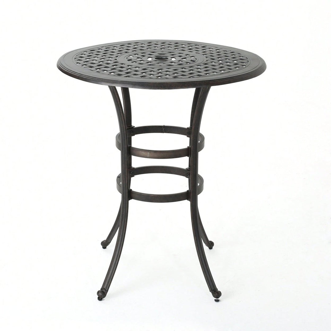 Stylish Cast Aluminium Bar Table For Outdoor And Indoor Use Image 1