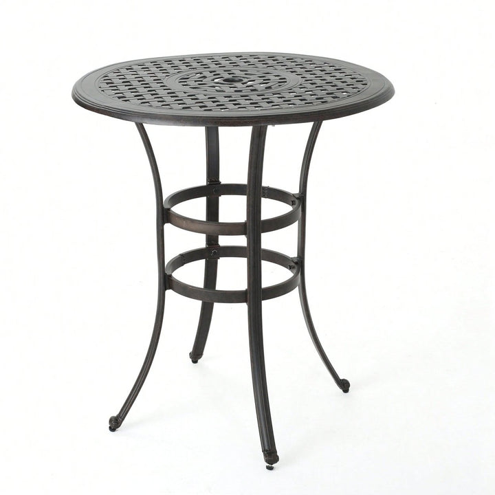 Stylish Cast Aluminium Bar Table For Outdoor And Indoor Use Image 2