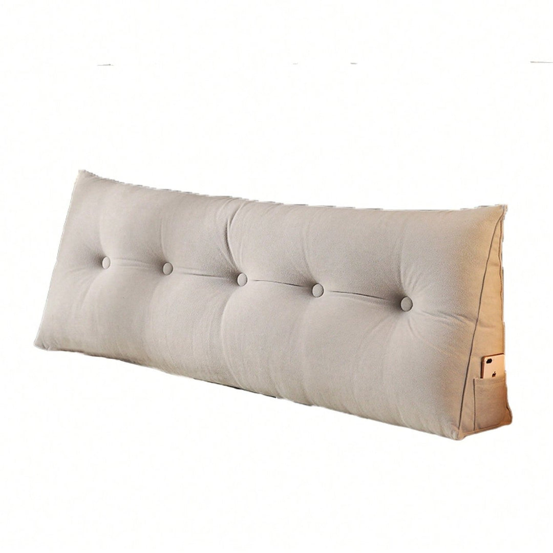 Triangular Wedge Headboard Pillow For Bed Rest And Reading Support With Removable Cover Image 2