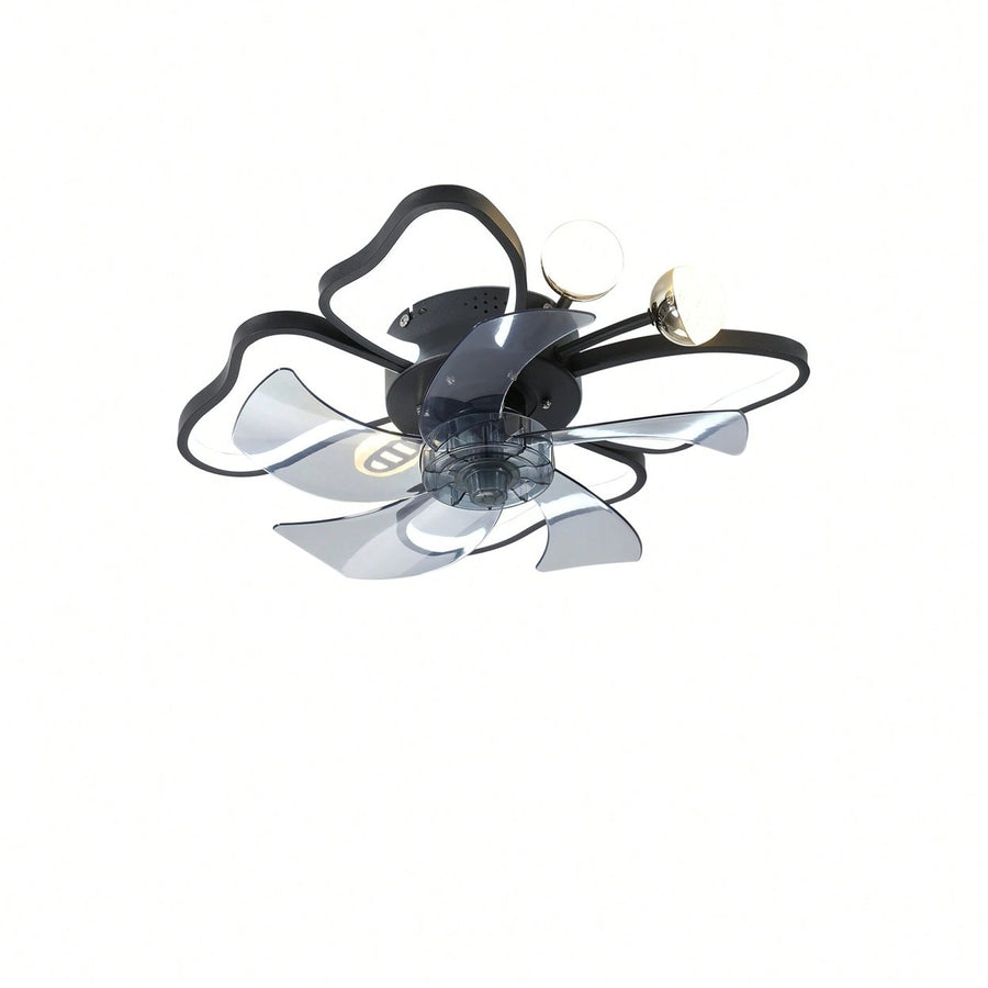 19.7 Inch Modern Butterfly Ceiling Fan with Lights Remote Control Noiseless Timing Function Ideal for Bedroom Living Image 1