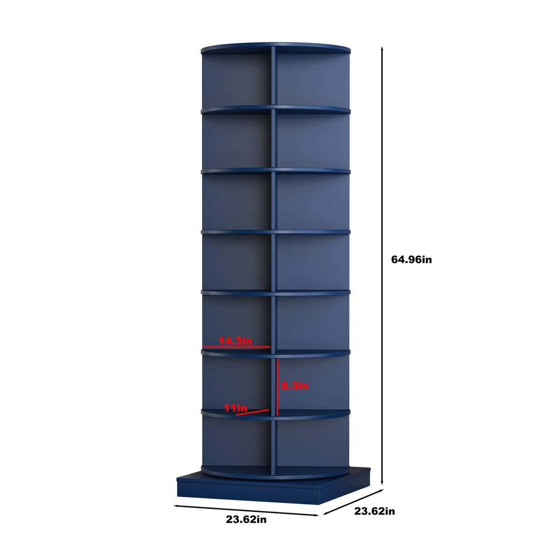 360 Degree Rotating 7-Tier Shoe Storage Cabinet Space-Saving Organizer For Home Entryway Image 10