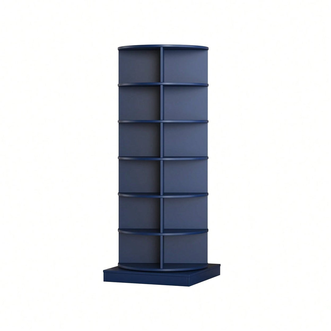 360 Degree Rotating Shoe Cabinet With 6 Layers For Space-Saving Storage And Organization Image 1