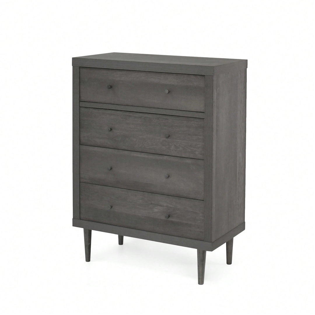 Elegant 4-Drawer Storage Chest For Bedroom Or Living Room Organization Image 3