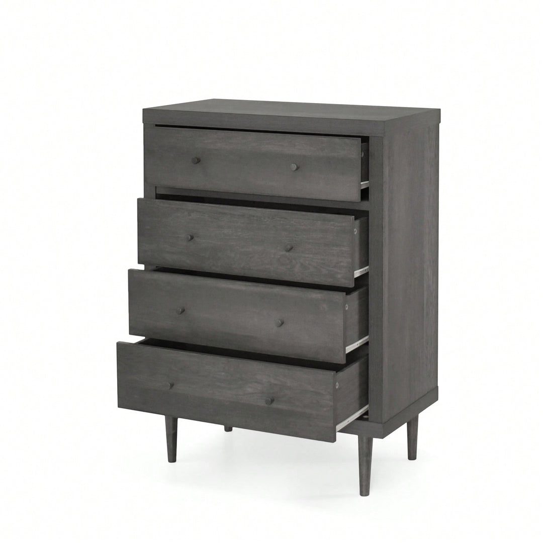 Elegant 4-Drawer Storage Chest For Bedroom Or Living Room Organization Image 4