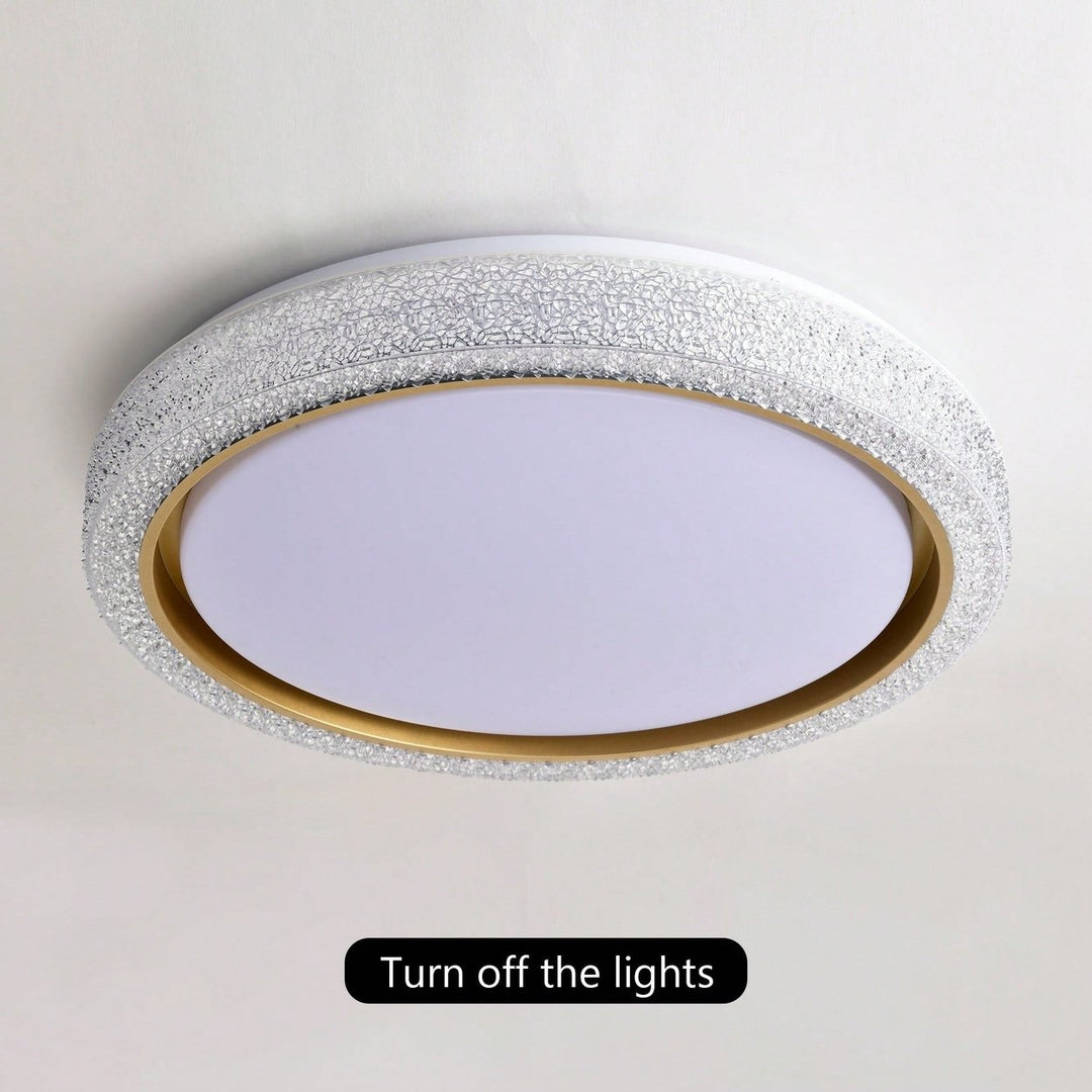 Dimmable 36W LED Flush Mount Ceiling Light 19.69in 3600LM With 5 Color Temperatures For Bedroom Bathroom Hallway Image 5