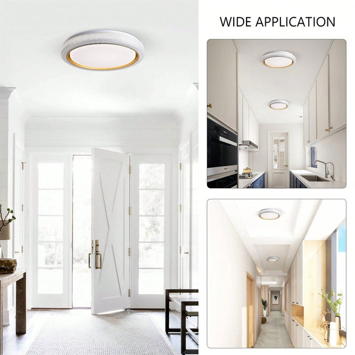 Dimmable 36W LED Flush Mount Ceiling Light 19.69in 3600LM With 5 Color Temperatures For Bedroom Bathroom Hallway Image 9