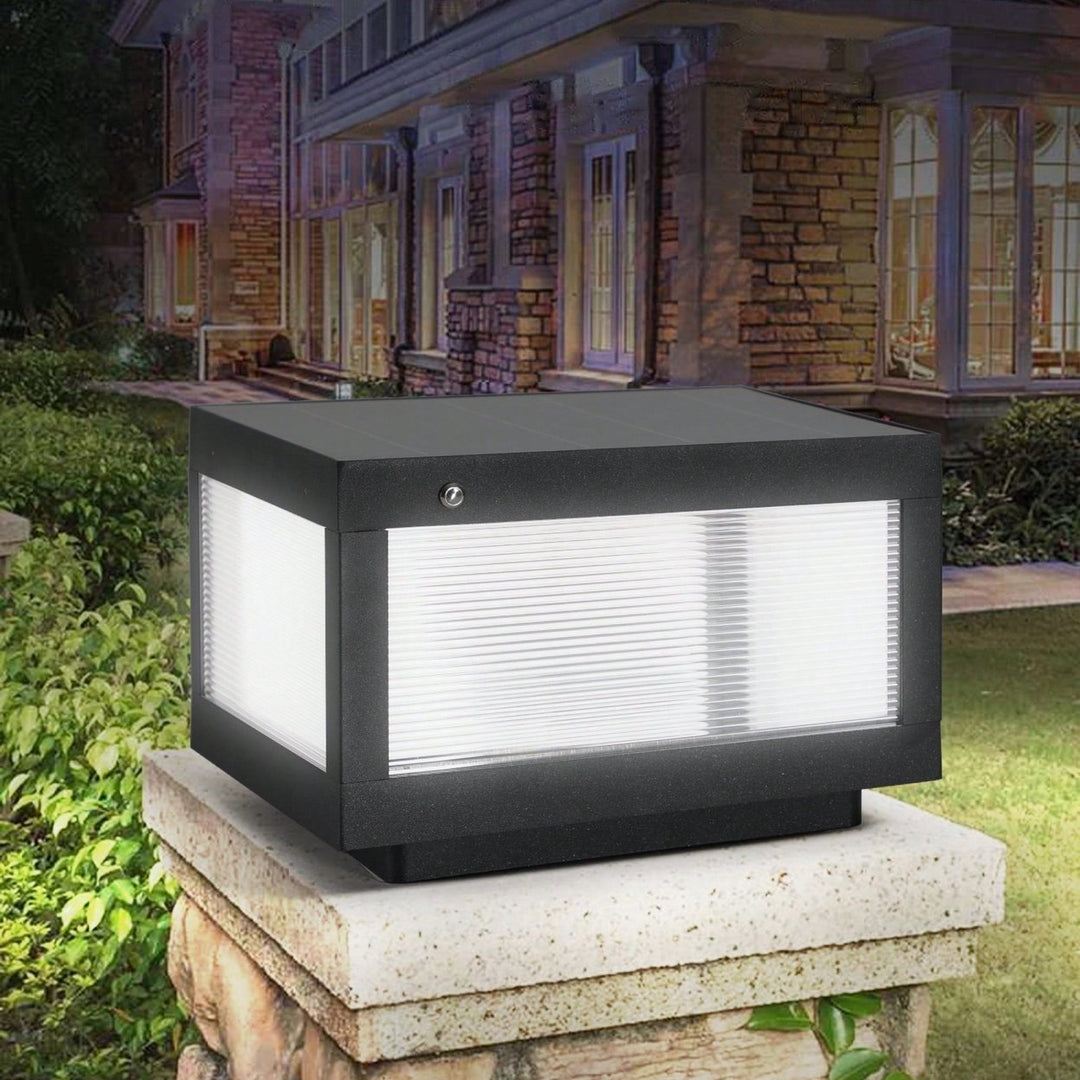 Dimmable Solar Wall Lamp Set With LED Lights For Outdoor Garden And Patio Lighting Image 1