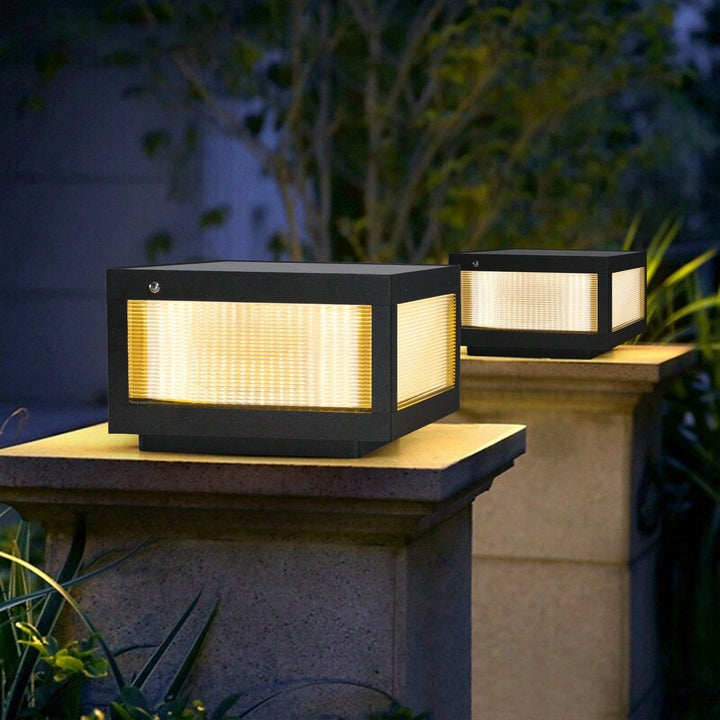 Dimmable Solar Wall Lamp Set With LED Lights For Outdoor Garden And Patio Lighting Image 3