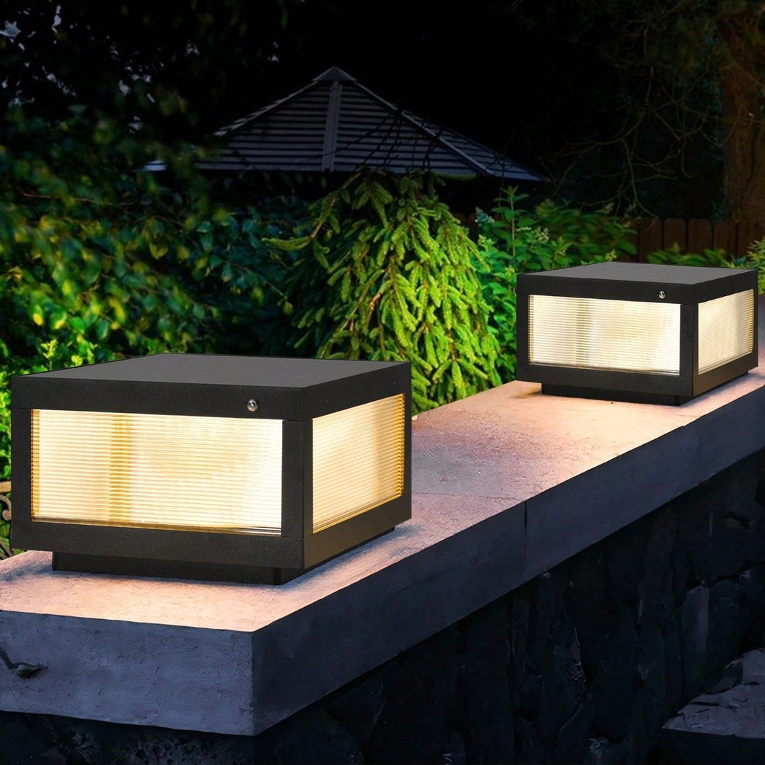 Dimmable Solar Wall Lamp Set With LED Lights For Outdoor Garden And Patio Lighting Image 4