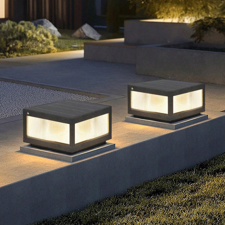 Dimmable Solar Wall Lamp Set With LED Lights For Outdoor Garden And Patio Lighting Image 7