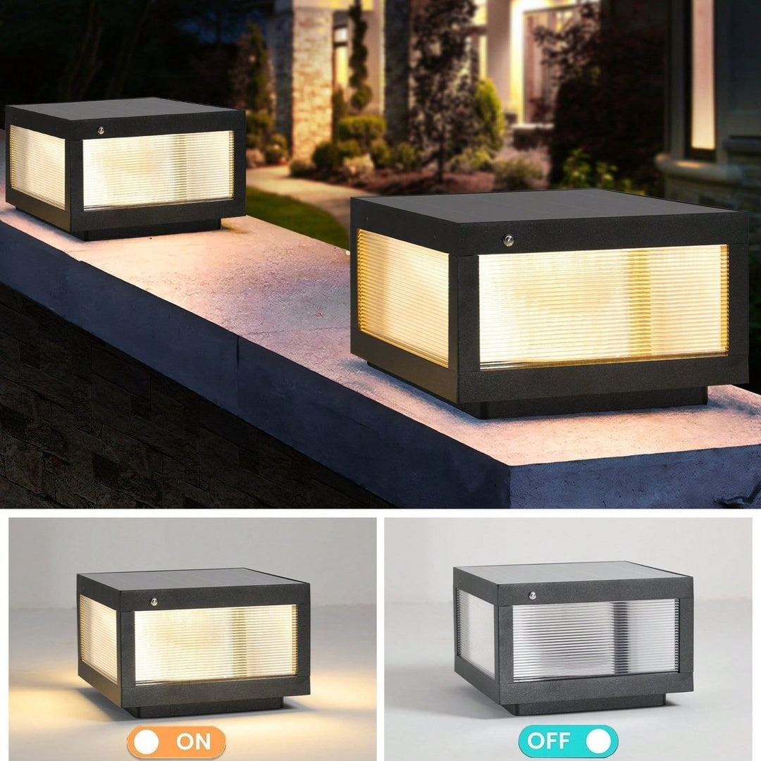 Dimmable Solar Wall Lamp Set With LED Lights For Outdoor Garden And Patio Lighting Image 8